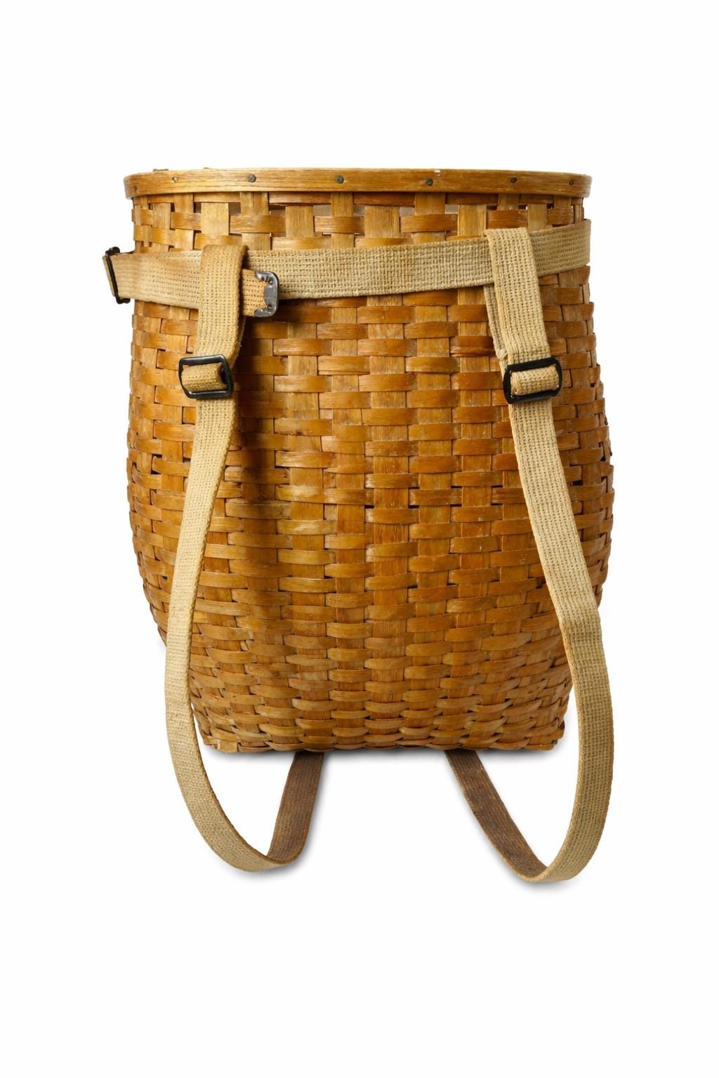 Panier de pêche en rotin tressé.Avec sangle... | Sacs à main: enchères