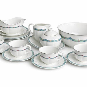 Villeroy & Boch Izmir Vintage Tea Set 17 Pieces German Porcelain Tableware