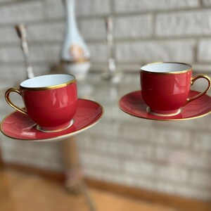 リモージュ　ミニチュアカップ＆ソーサー2点セット リモージュ ミニチュアカップ＆ソーサー2点セット Limoges