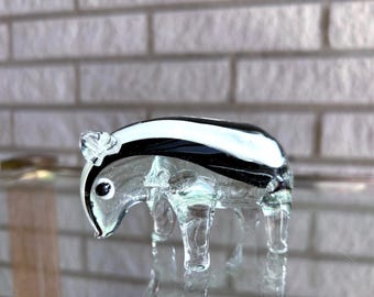 Art Glass Tapir Figurine