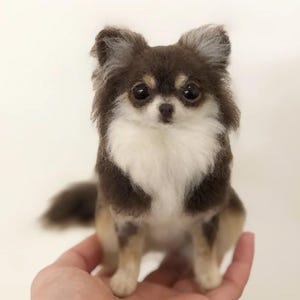 Custom Needle Felted Dog Memorial Sculpture| Personalized 3D Dog Portrait|Needle Felted Dog Replica|Dog Loss Gift
