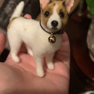 Felt Wool Pet Portrait | Needle Felt Cat Memorial | Felt Wool Dog & Cat Memorial | Pet Lover Gifts｜palm-sized cuties｜Puppy