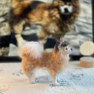 Custom Needle Felted Dog,Custom Dog Sculpture,Custom Felt Pets,Dog Memorial Gifts,Pet Replica Puppy,Christmas present