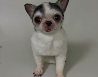 Custom Needle Felted Dog|Personalized Wool Felting Dog Portrait|Handmade Felted Pets  Artwork|Halloween Gifts for Pet Owners