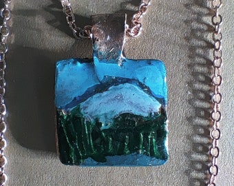 Mountain and Lake Pendant 4