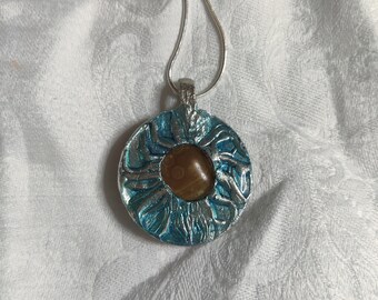 Starburst Pendant with Carnelian Agate