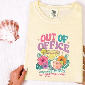 Out Of Office PNG Vacation Shirt Design Summer Beach Trip Shirt Clipart Tropical Margarita Cocktail Sublimation Download Cruise Girls Trip