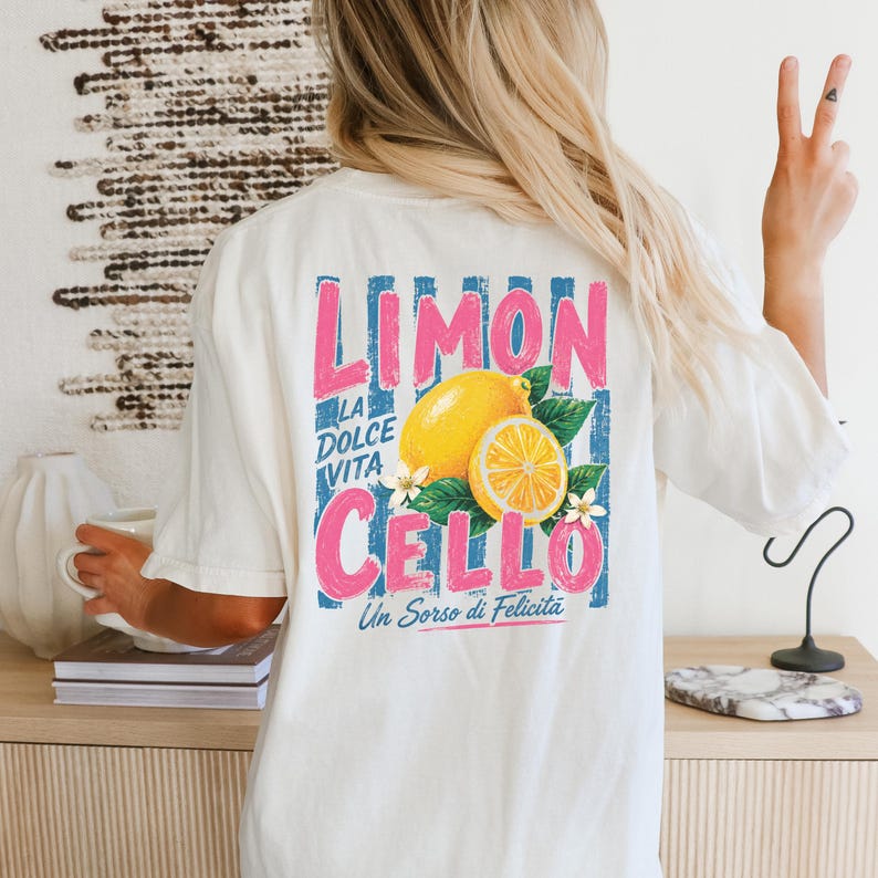 Limoncello PNG Italian Summer Shirt Design Amalfi Coast Graphic Citrus Lover Digital Download La Dolce Vita Sublimation