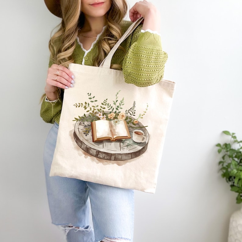 Bookish Garden PNG Bundle Cozy Reading Tea Coffee Illustration ...