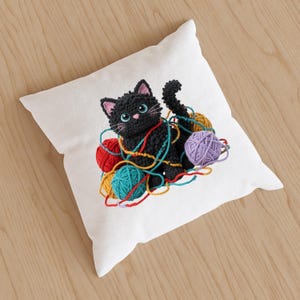 Crochet Cat PNG Bundle Coffee Lover Kitten Bookish Reader Kitty Coquette Bow Floral Cottagecore Yarn Craft Clipart Sublimation Design
