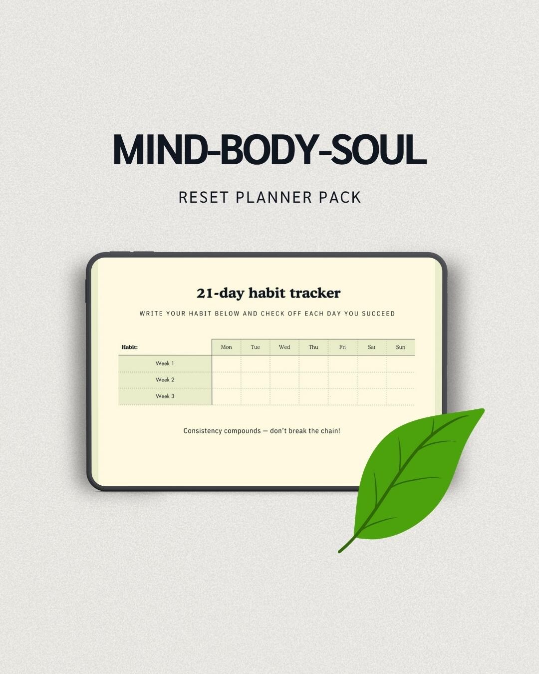 Self Care Bundle | Habit Tracker Printable + Fillable | Monthly Reset ...