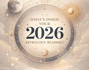 Personalisierte 2026 Astrologie Lesung | Geburtenhorst-Daten (PDF-Format)