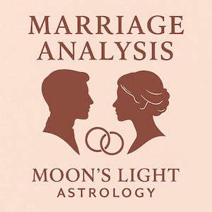 結婚相性占星術レポート | シナストリーリーディング | カップルの恋愛チャート | Moon’s Light占星術によるPDF分析 - 恋愛リーディング