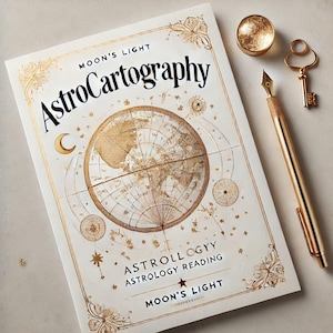 Astrokartographie Kartenlegung | Entdecken Sie, wo Sie leben und gedeihen können, basierend auf Ihrer Geburtskarte | Umzug Astrologie PDF in 24H - Personalisiert