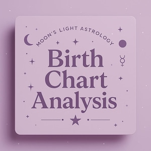 出生図分析 | 詳細な占星術リーディングPDF | 愛、キャリア、お金、人生の道、才能、カルマの教訓を素早く解説 - 星座