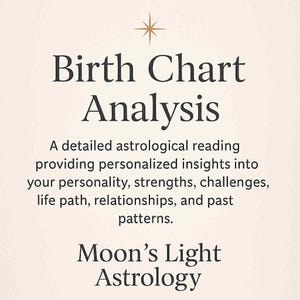 Análise Personalizada do Mapa Astral | Descubra seu Sol, Lua, Signos Ascendentes, Propósito de Vida, Carreira e Talentos Ocultos, Mapa Astral Natal