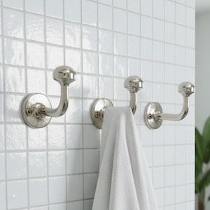 Polished Nickel Wall Hook, Towel and Coat Hooks