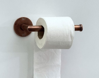 Antique Copper Toilet Paper Holder, Solid Copper Wall Mount Toilet Roll Holder