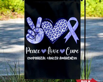 Esophageal Cancer Awareness Garden Flag/Esophageal Cancer Garden Flag/Stomach Cancer Awareness/Periwinkle Ribbon Garden Flag OGQD38