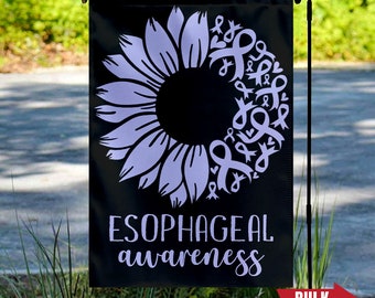 Esophageal Cancer Awareness Garden Flag/Esophageal Cancer Garden Flag/Stomach Cancer Awareness/Periwinkle Ribbon Garden Flag OGQD36