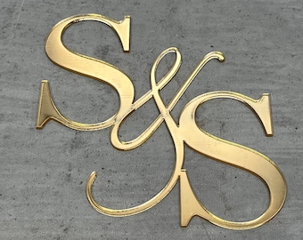 Buchstaben, Buchstaben, Initialen, Caketopper, Tortendeko, Cakedeko, verspiegelt, hochzeit, verlobung, initialen, anfangsbuchstabe