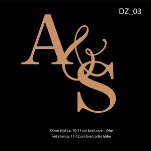 Buchstaben, Letters, Initials, caketopper, tortendeko, cakedeko, nişan deko, verspiegelt, hochzeit, verlobung , initialen, anfangsbuchstabe 画像 12