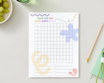 N.° 905 - Crea tu propio juego de búsqueda de palabras en formato PDF (8,5 x 11 pulgadas)