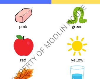 Pequeños STEMistas de Modlin House n.° 802: Aprendiendo los colores con prueba en PDF