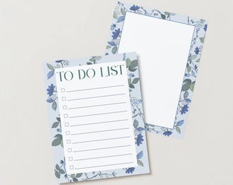 N.° 910 - Planificador Grandmillennial, Floral Azul (PDF, 8,5 x 11 pulgadas)