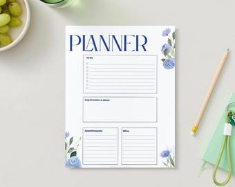 N.° 902a - Planificador Grandmillennial, blanco, en formato PDF (8,5 x 11 pulgadas)