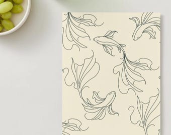 N.° 109a Arte: Pez flotante en crema, PDF y PNG