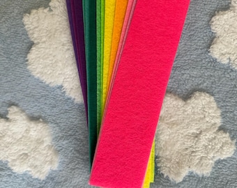 Cadena de fieltro vibrante, guirnalda de 60 cm (kit)