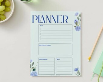 N.° 902b - Planificador Grandmillennial, Verde (PDF, 8,5 x 11 pulgadas)