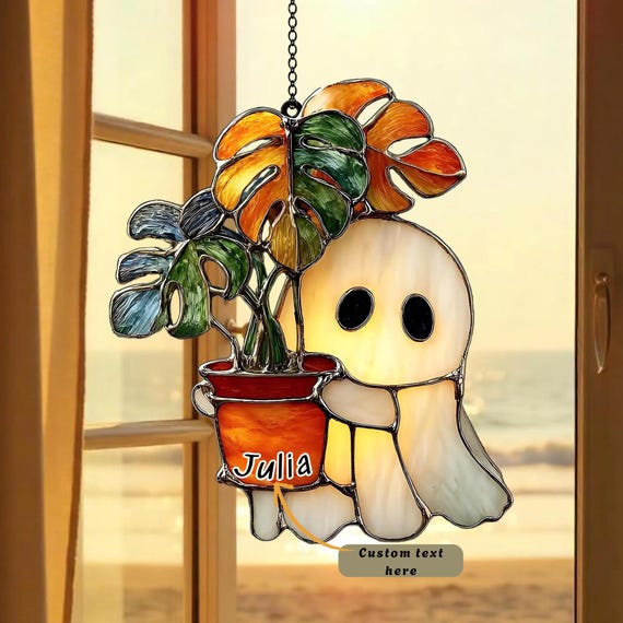 Monstera Ghost Acrylic Suncatcher, Spooky Plant Lover Window Hanging - Etsy  Israel