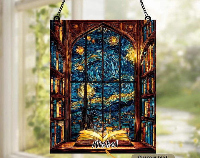 Bookworm Window Display Hanging Book Art - Etsy