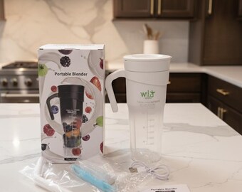 Frullatore portatile ricaricabile tramite USB - Mini frullatore per frullati di frutta da 16 once