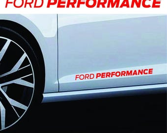 2 calcomanías con el logotipo de Ford Performance: pegatinas para parachoques de coche