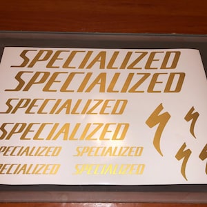 Specialized decals stickers for frame vinyl graphics bike mtb road black red new