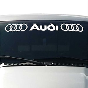 Audi rings decal sticker for windshield windows car vinyl graphics