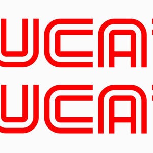 Retro logo Ducati stickers decals for bike Helmet fuel tanks motorcycle belly pan car windows