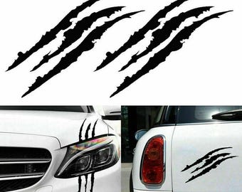 Monster Claw Scratch Decal Sticker voor autokoplamp Decor tuning autobumper raamkap
