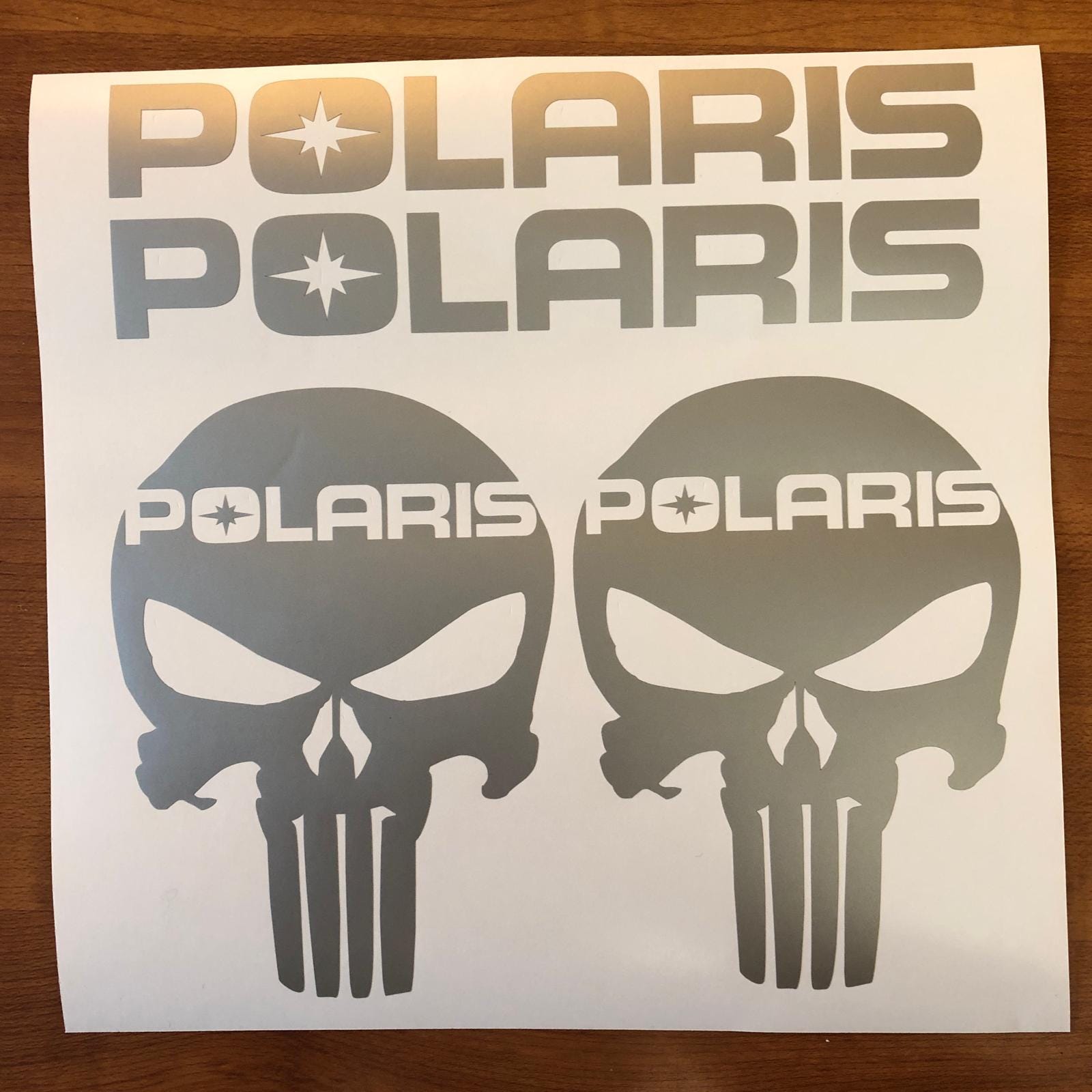 thumbnail image 2 of Polaris Checkered Flag Snowmobile Decal - Vinyl Window Sticker 2 of 3