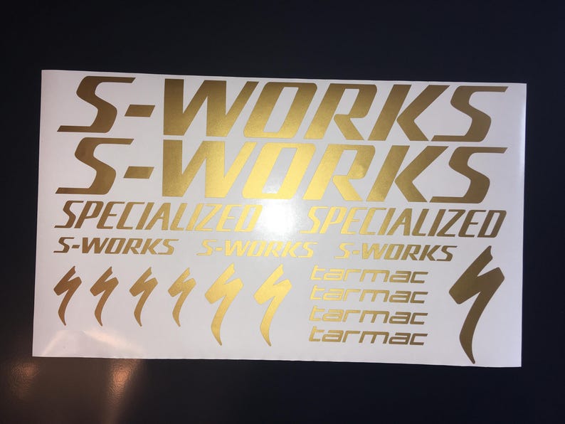 Specialized S-works Tarmac Bike Frame Decal Set Road Bike Die Cut Vinyl ...