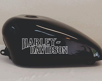 2x Naklejki z logo motocykla na zbiornik paliwa, kask samochodowy, motocykl Sportster, emblemat na gaz, szybę samochodową Harley-Davidson, tarcza Harley Motor