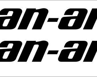 4 piezas de calcomanías Can-am para motocicletas, ATV, guardabarros, tanques de combustible, blanco, amarillo y negro