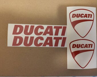 Adesivi con logo Ducati: adesivi in vinile ORACAL per moto, casco, auto