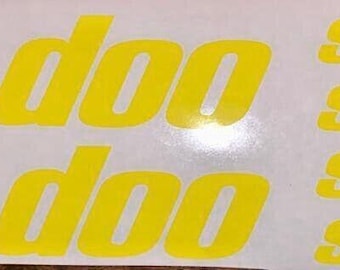 Calcomanías SKI-DOO: Pegatinas de vinilo para motos de nieve - Juego de 6 piezas