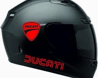 Adesivi con logo Ducati retrò: casco da moto, adesivi per serbatoio del carburante