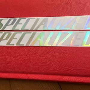 specialized decals stickers iridescent chrome rainbow frame bike oil slick sl