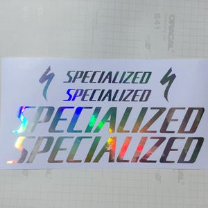 Specialized decals stickers Rainbow chrome S-Works frame vinyl bike mtb cycling